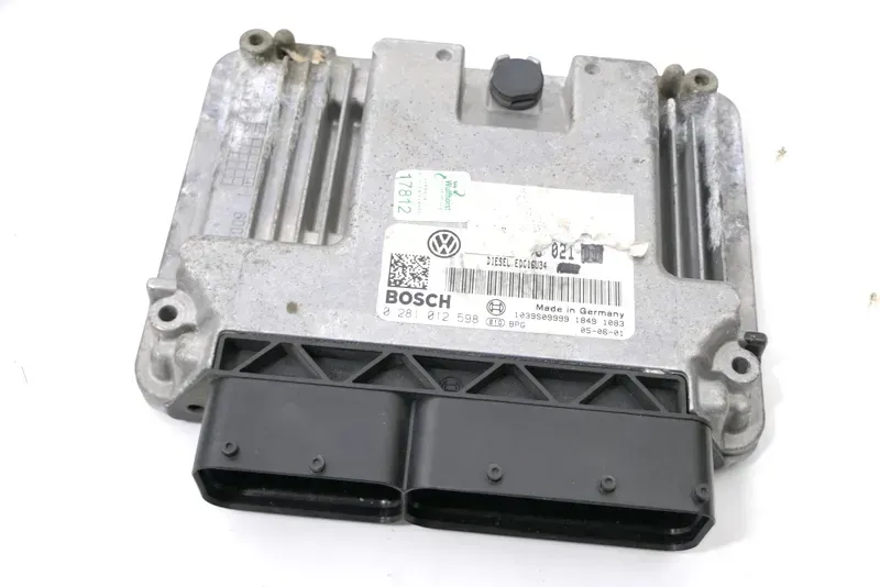 VW Golf 5 1K Jetta Steuergerät 1.9 TDI Motor 03G906021DJ 0281012598 - Bild 1