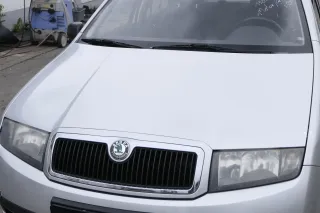 Skoda Fabia 6Y Motorhaube KLappe vorne silber grau LF7T + Grill - Bild 4