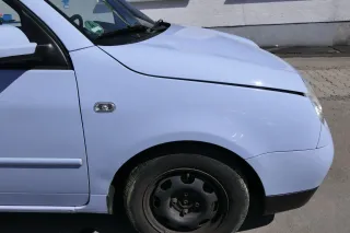 VW Lupo 6X Kotflügel vorne rechts grau blau LR5D - Delle - Bild 1