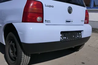 VW Lupo Stoßstange hinten Heckstoßstange Stoßfänger grau blau LR5D - Bild 4