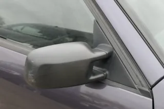 VW Passat 3A 35i elektrischer Spiegel Außenspiegel rechts + Glas schwarz matt - Bild 3