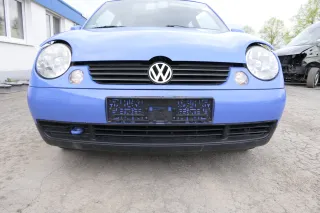 VW Lupo Stoßstange vorne Frontstoßstange Stoßfänger blau softblau LR5A vorn - Bild 1