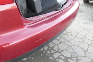 VW Touran 1T Stoßstange hinten Heckstoßstange Stoßfänger rot braun LA3W red spic - Bild 6