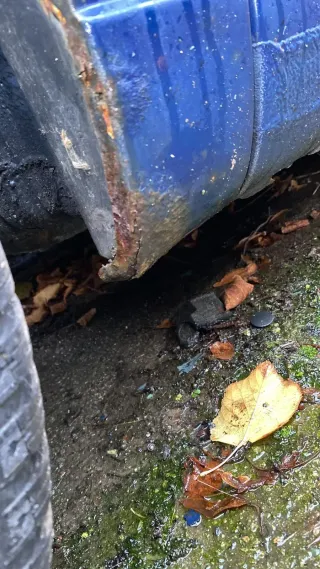 VW Golf 3 1H Kotflügel vorne links blau LA5E - Bild 6