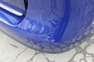 VW Passat 3C Kombi Stoßstange hinten Heckstoßstange Stoßfänger blau LC5E PDC - Bild 5