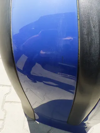 VW Golf 4 Bora Kombi Stoßstange hinten Heckstoßstange Stoßfänger blau LW5Z - Bild 6