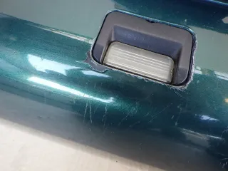 VW Polo 6N Stoßstange hinten Oberteil der 2-geteilte Heckstoßstange grün LC6P me - Bild 4