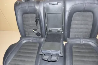 VW Passat 3C Kombi Sitz Rückbank Rücksitzbank Sitze Leder schwarz - Bild 3