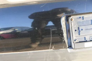 VW Lupo Stoßstange hinten Heckstoßstange Stoßfänger schwaz L041 - Bild 4