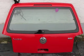 VW Lupo 6X Heckklappe hinten Klappe Kofferraumklappe mit Scheibe rot LP3G Scheib - Bild 1