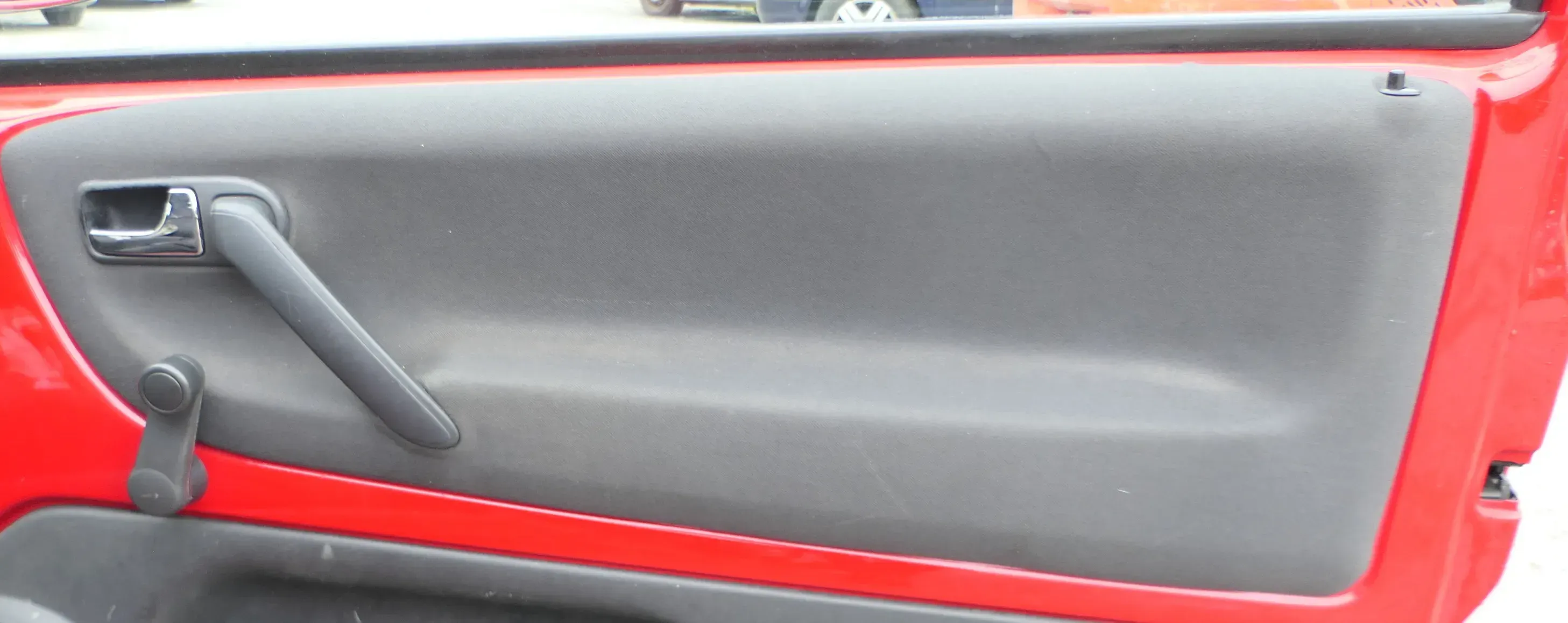 1x VW Lupo Arosa Türverkleidung Verkleidung Tür vorne rechts oben schwarz - Bild 1