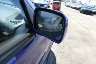 VW Polo 6N mechanisch manuell Spiegel Außenspiegel rechts blau lila LD5D - Bild 2