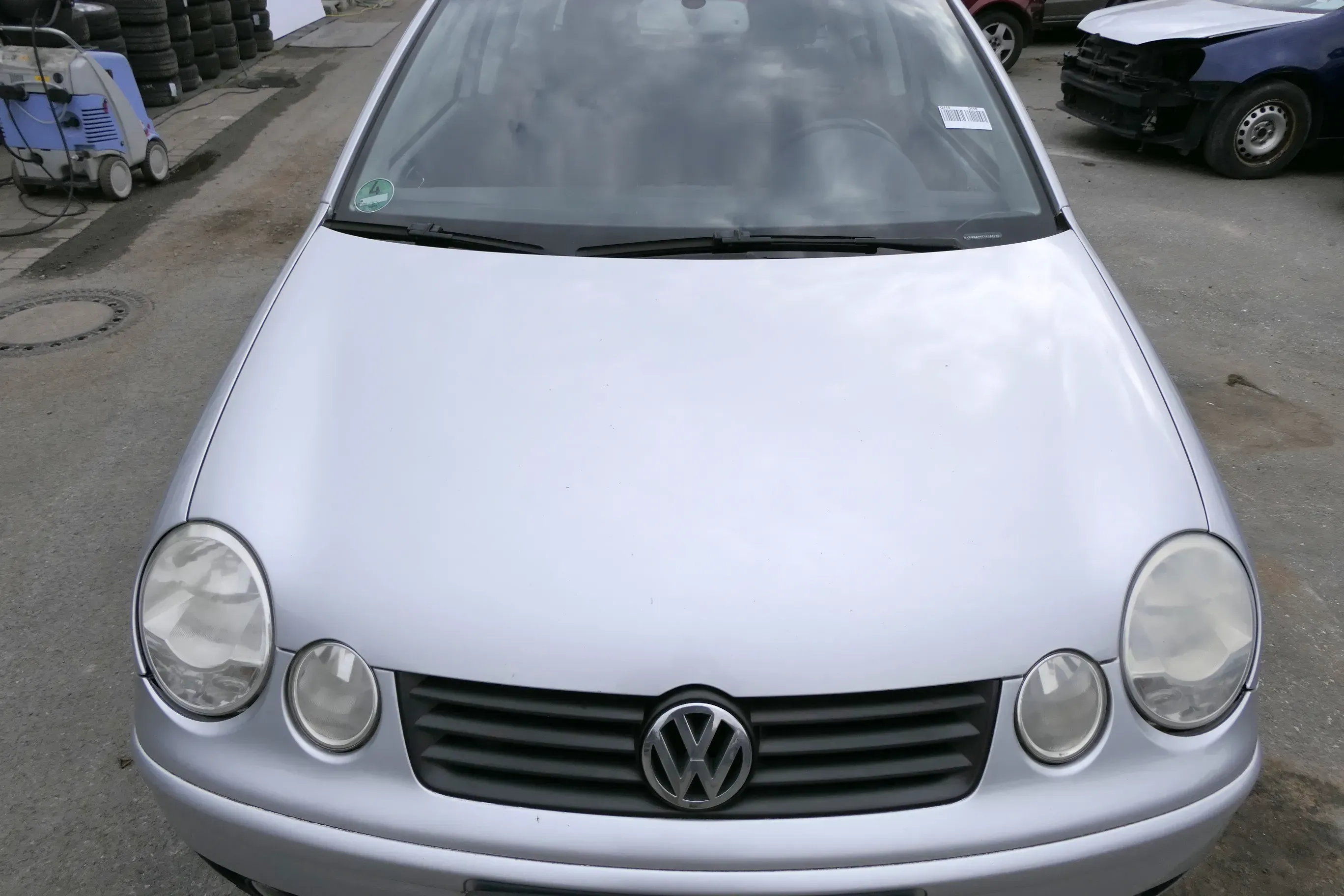 VW Polo 9N Motorhaube Klappe vorne silber grau LA7W reflexsilber bisca.Bj.2004 - Bild 1