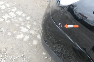 VW Lupo 6X Kotflügel vorne links schwarz L041 - Bild 3