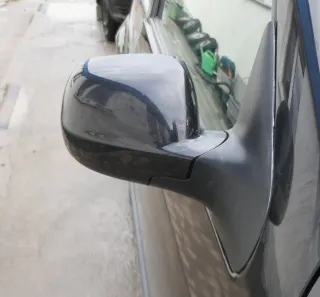 VW Bora Golf 4 elektrischer Spiegel Außenspiegel rechts mit Glas schwarz LC9Z KM - Bild 2