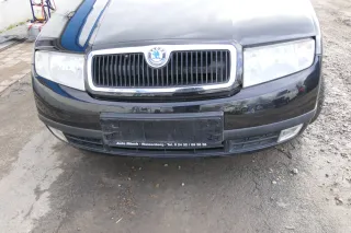 Skoda Fabia 6Y Stoßstange Stoßfänger vorne schwarz LF9R 2000-2004 - Bild 2