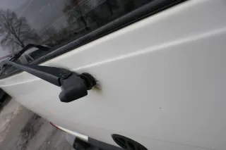 VW T4 Transporter Heckklappe Klappe hinten Kofferraumklappe weiß R902 - Bild 5
