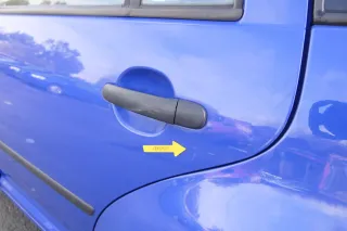 VW Golf 4 Bora Tür hinten links nur Kombi / Variant blau LW5Z - ohne Anbauteil - Bild 3