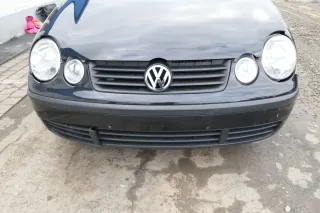VW Polo 9N Stoßstange Frontstoßstange vorne schwarz LC9Z - Bild 2