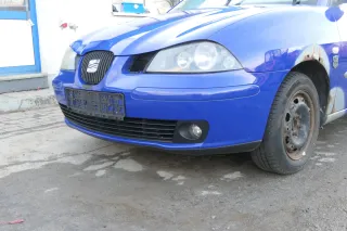 Seat Ibiza 6L Stoßstange Frontstoßstange vorne blau LS5G bis caAnfang2006 - Bild 3