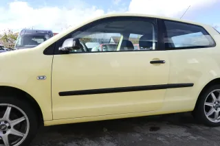 VW Polo 9N 9N3 Tür vorne links Fahrertür 2/3-Türer gelb LD1B ohneAnbautei - Bild 1