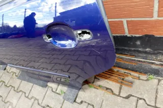 VW Polo 9N 9N3 Tür hinten links blau LB5N 4-Türer (Mängel siehe Text) - Bild 6