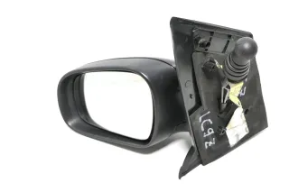 VW Fox 5Z manueller Spiegel Außenspiegel + Glas links schwarz LC9Z mechanisch - Bild 1