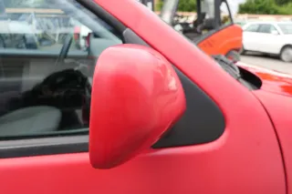 VW Polo 6N elektrischer elektrisch Spiegel Außenspiegel rechts rot LP3G & Glas - Bild 3