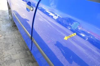 Skoda Fabia 5J Limousine Tür hinten links blau LF5K - Bild 4
