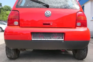 VW Lupo Stoßstange hinten Heckstoßstange Stoßfänger rot LP3G - Bild 1