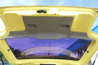 VW Lupo 6X Heckklappe Klappe Kofferraumklappe Scheibe gelb LD1B Spoiler Tuning - Bild 8