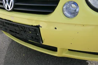 VW Lupo 6X Stoßstange vorne Frontstoßstange Stoßfänger gelb LD1B Sport - Bild 2