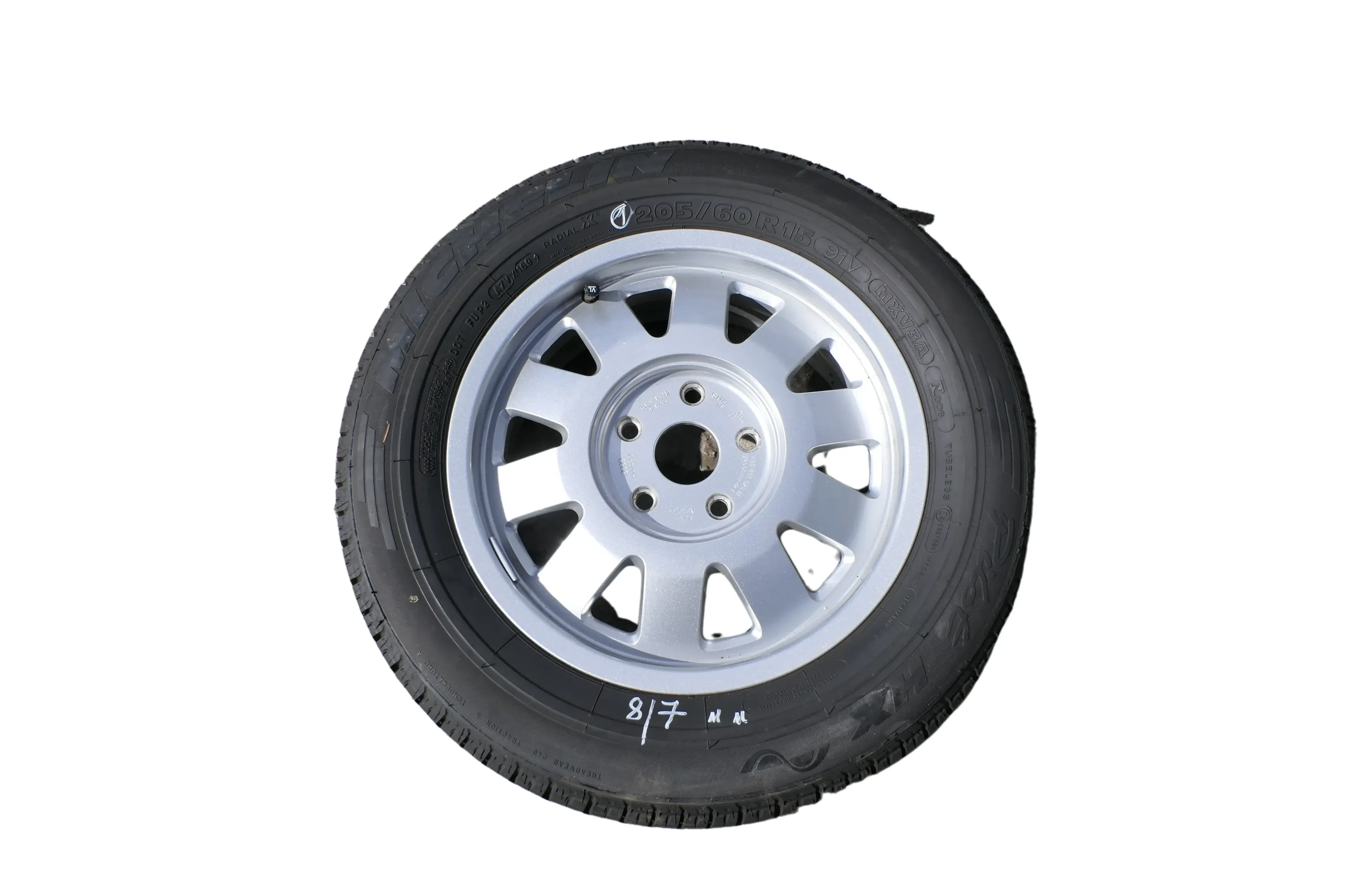1x A4 A6 Alufelge 205/60 R15 4B0601025N 6j x16H2 ET45  LK 5x112 Ersatzrad 7-8mm - Bild 1