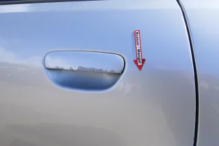 Audi A4 B5 Tür nur Türblatt hinten links silber LY7W - Facelift - Bild 2