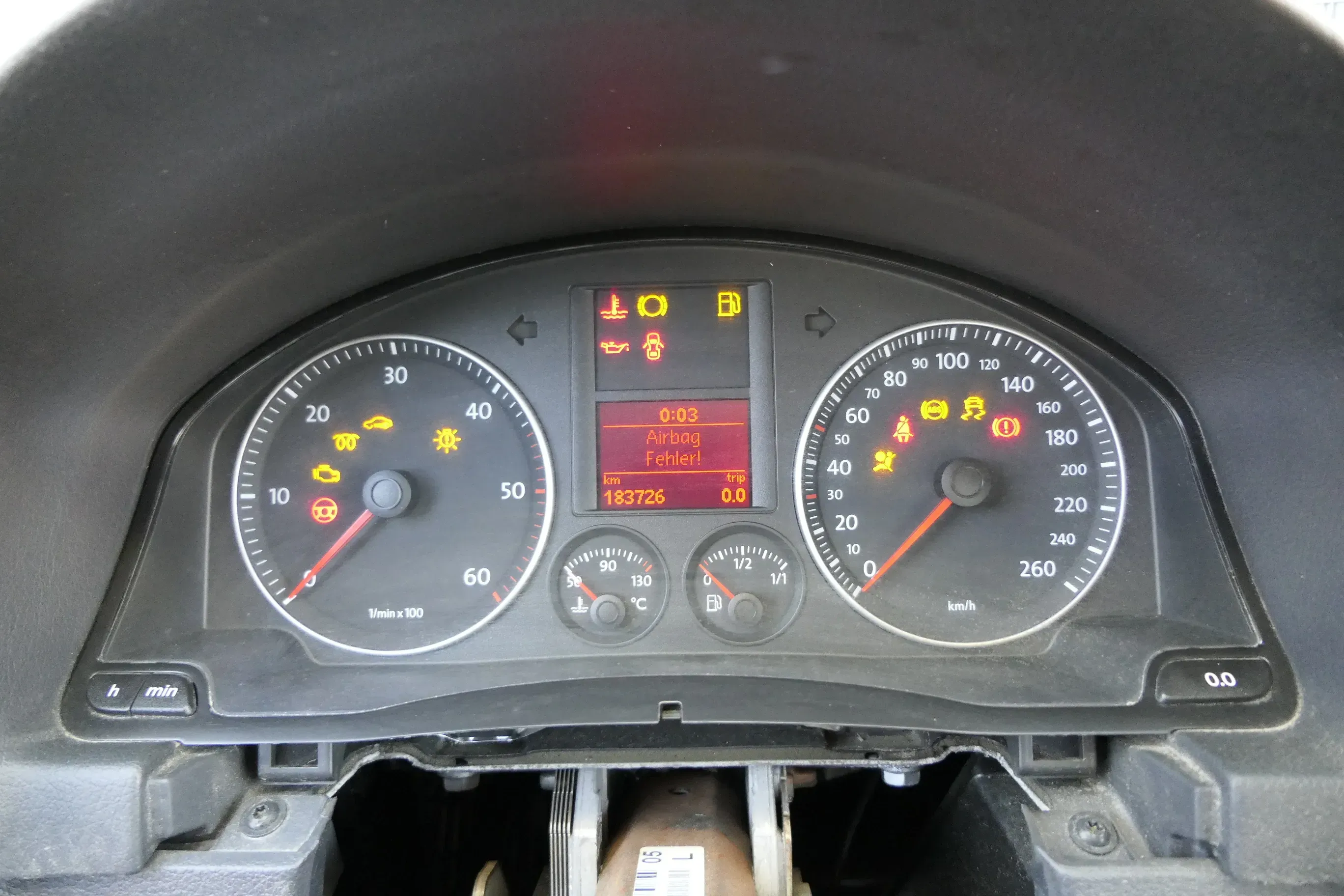 Golf 5 1K 5M Plus Tacho Tachometer Kombiinstrument 1K0920863B 1.9 TDI 183.000km - Bild 1