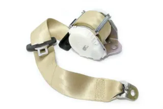 VW Eos 1F Gurt 1Q0857806 UHQ hinten rechts beige besch - Bild 1
