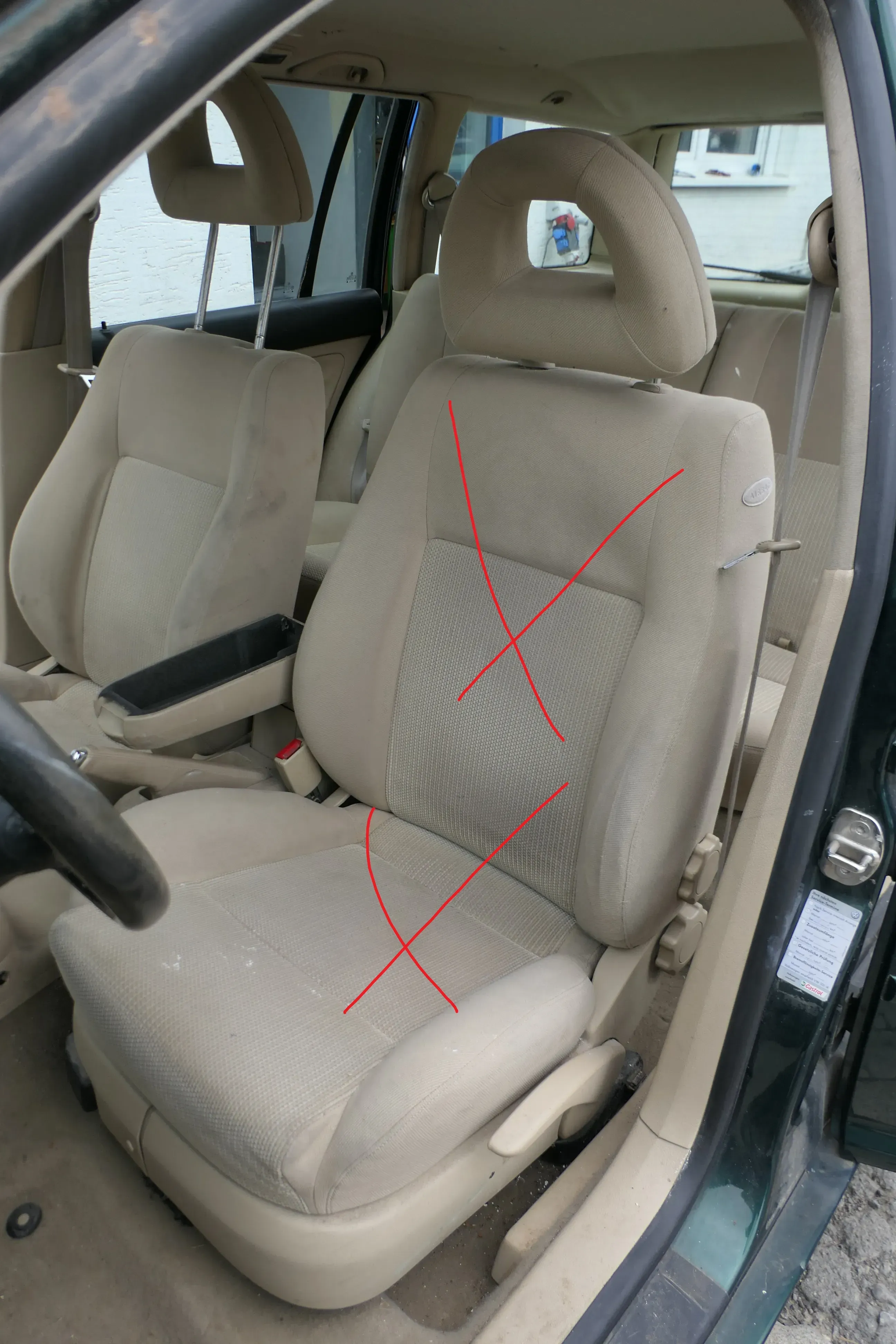 Golf 4 Türdichtung Dichtung Tür vorne links Fahrertür 4-Türer + Kombi hellbeige - Bild 1