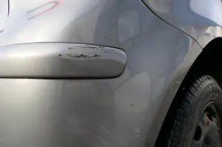 VW Polo 9N 9N3 Stoßstange Heckstoßstange hinten grau LD7W - Bild 3
