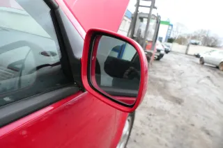 Golf 4 Bora elektrischer Spiegel vorne rechts Außenspiegel rot LY3D Glas - Bild 2