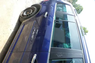 VW Touran 1T 1T3 Tür hinten rechts blau LB5N - ohne Anbauteile - Bild 3