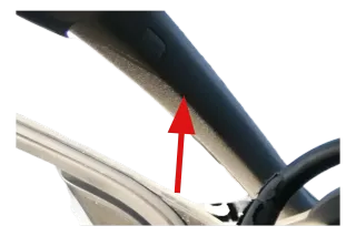2x A4 8K A-Säulen Verkleidung rechts vorne links Abdeckung oben schwarz - Bild 1