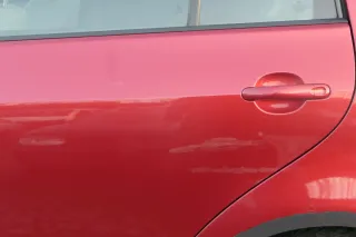 VW Golf Plus 5M Tür hinten links rot LA3X - mit Rahmen - Bild 6