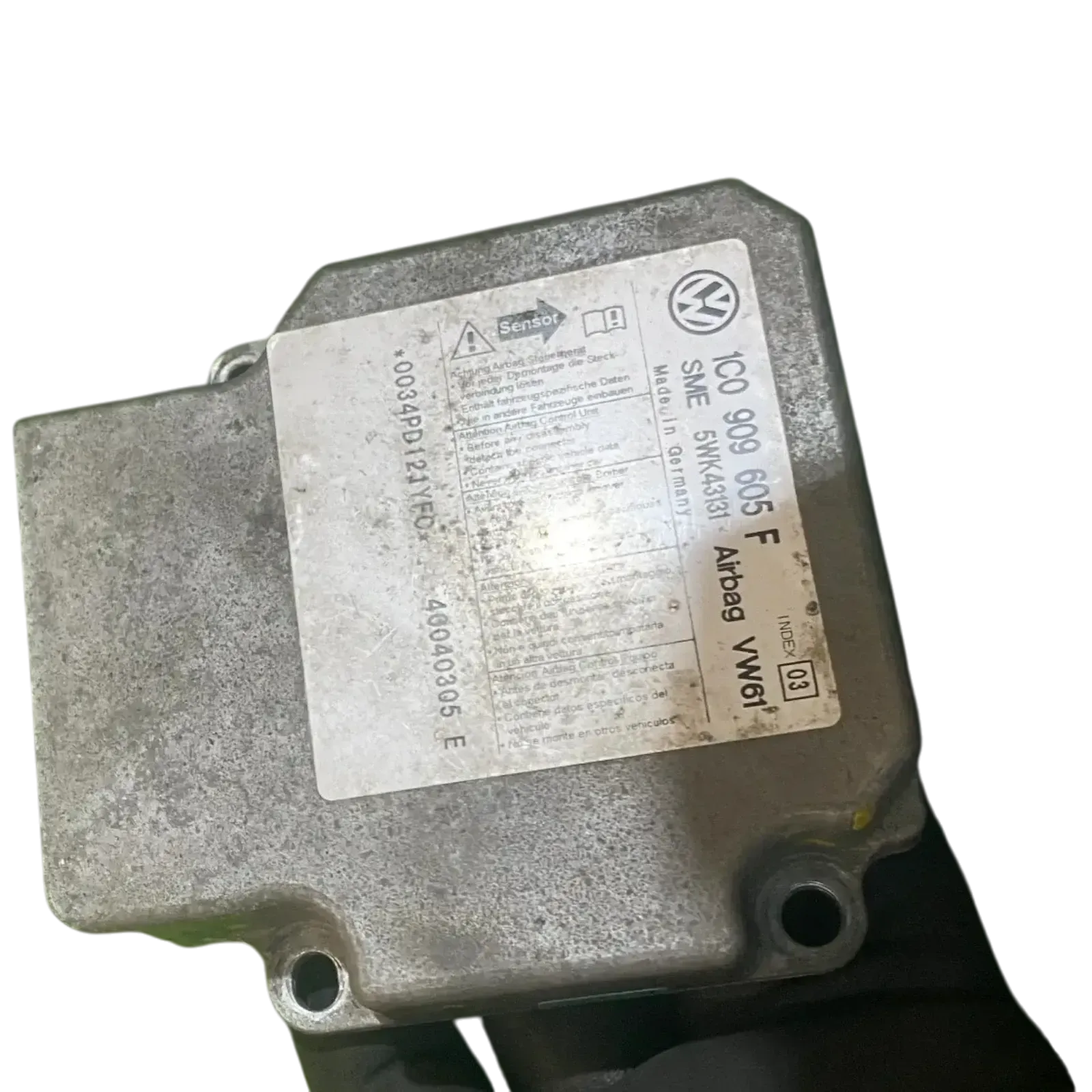Skoda Superb 3U Steuergerät Airbagsteuergerät 1C0909605F 00D 03 - Bild 1