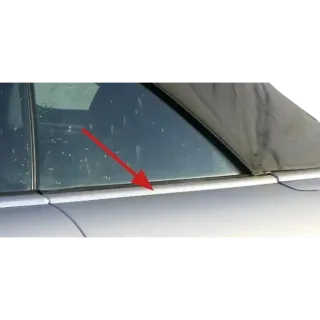 1x Audi A4 8H Cabrio Scheibenführung Scheibe links hinten Fensterschaftdichtung - Bild 1
