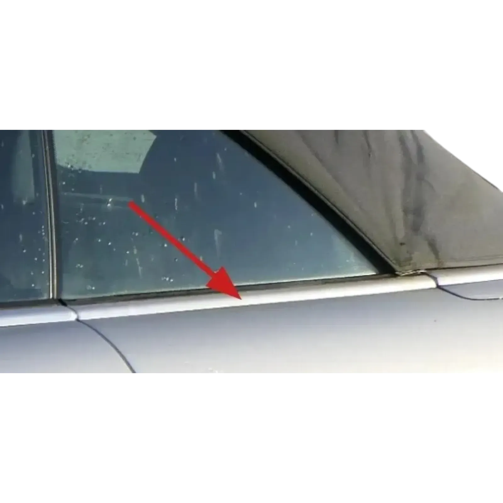 1x Audi A4 8H Cabrio Scheibenführung Scheibe links hinten Fensterschaftdichtung - Bild 1