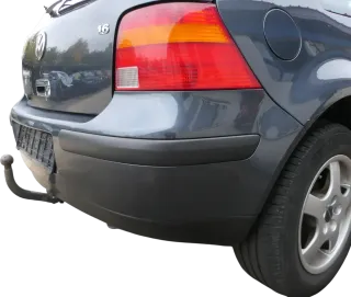 VW Golf 4 Limousine Stoßstange hinten Heckstoßstange Stoßfänger blau LC5H - Bild 8