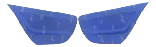 2 Lupo Arosa Türverkleidung Verkleidung Seite hinten links rechts Abdeckung blau - Bild 1