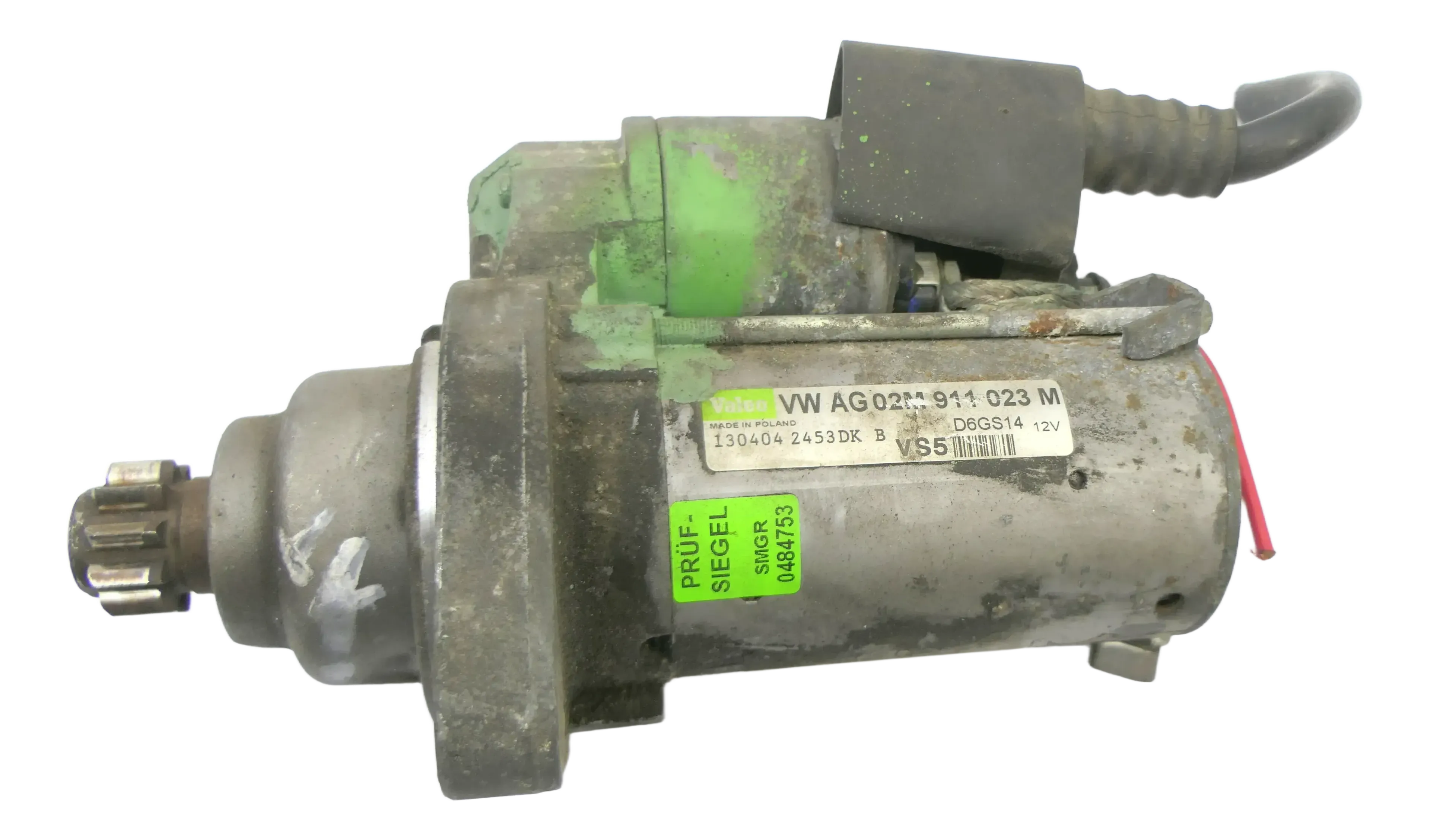 VW Touran Anlasser Starter 02M911023N 2.0 TDI Motor für 6 Gang Getriebe ## - Bild 1