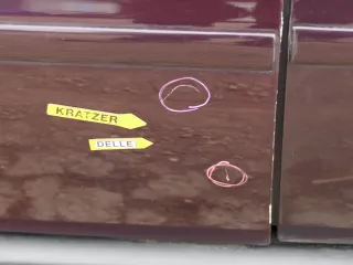 A4 B5 Tür nur Türblatt vorne links Fahrertür blau lila LY3K Kombi od Limo - Bild 3