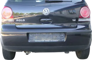 VW Polo 9N 9N3 Stoßstange Heckstoßstange hinten schwarz LC9Z - Bild 1